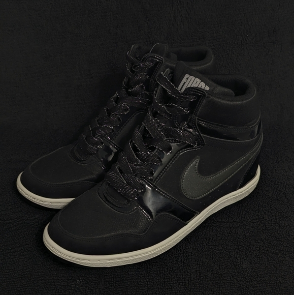 New Nike Force Sky High Top Hidden Wedge Sneakers - Picture 6 of 9